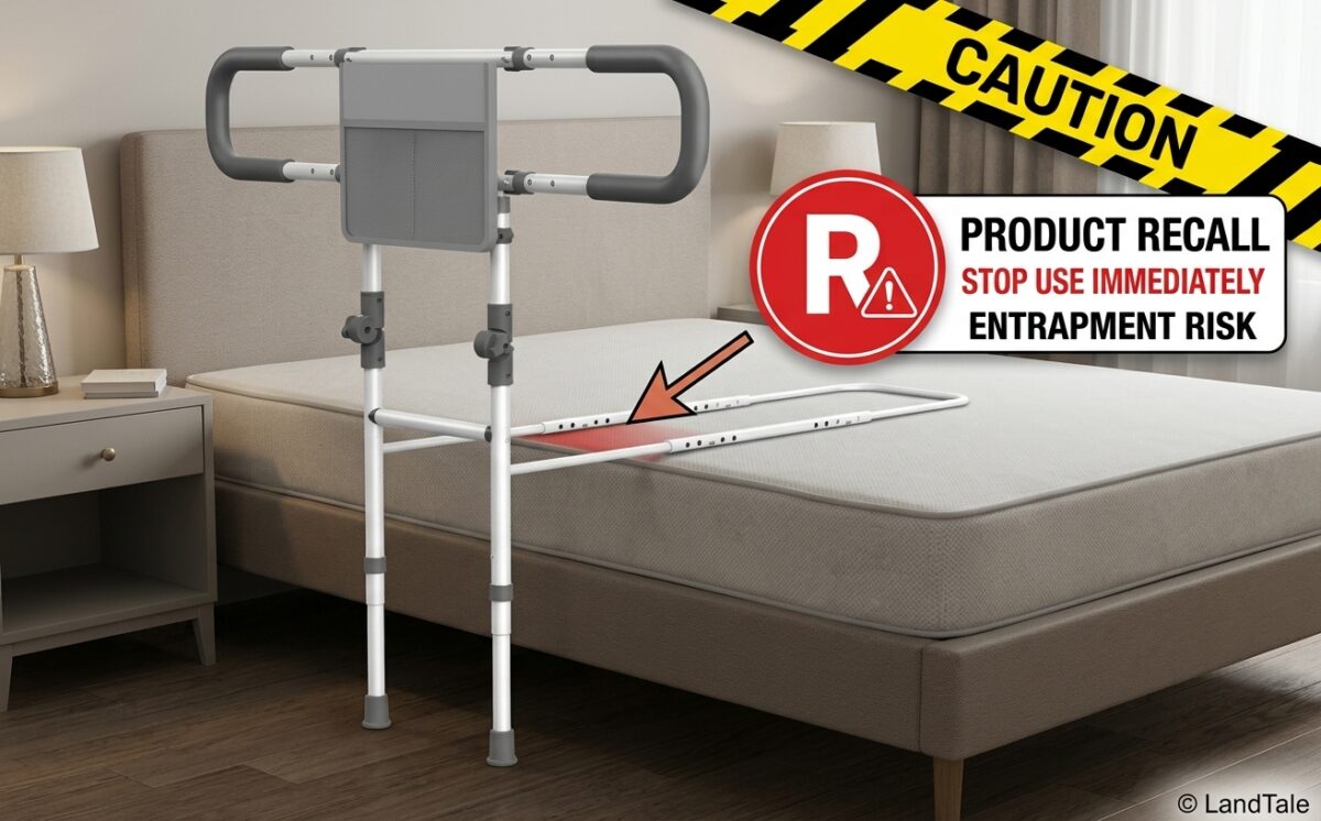 LandTale Adult Portable Bed Rails recall