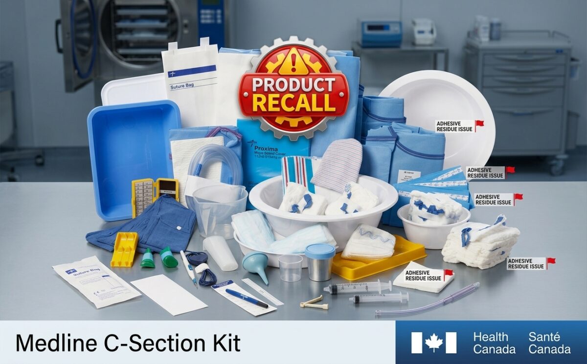 Medline Sterile Surgical Kits containing Medline C-Section Drape w/Incise recall