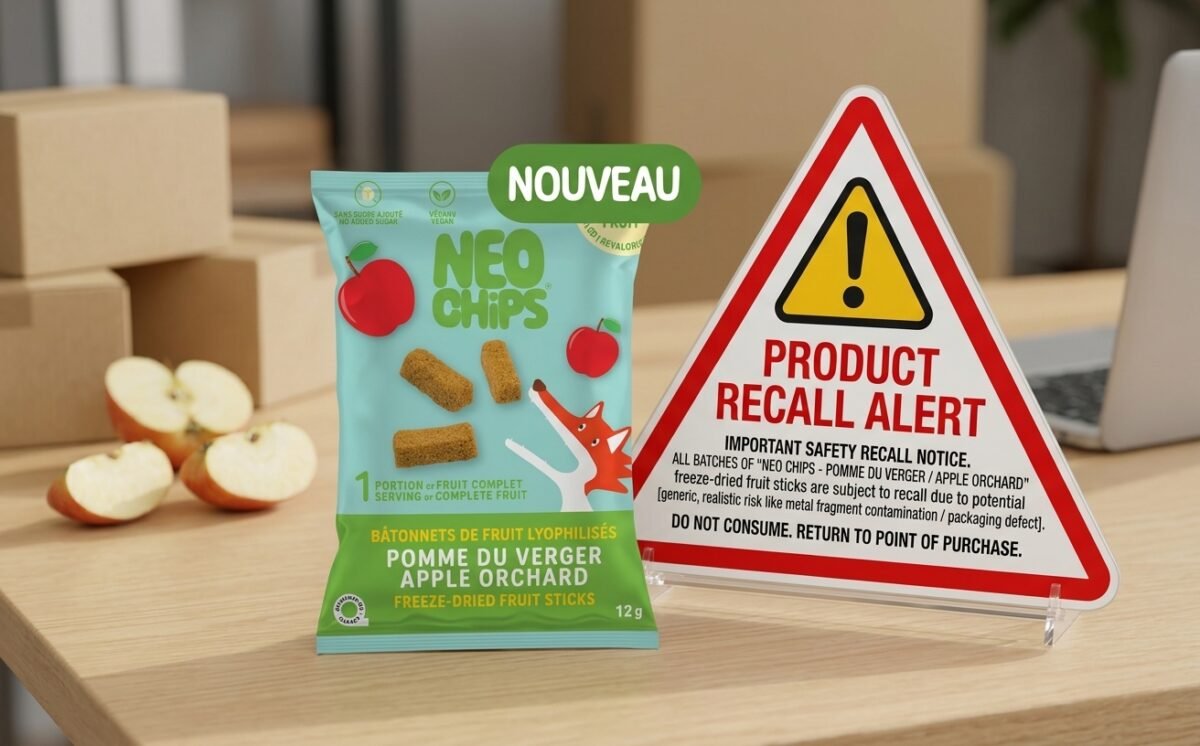 Apple & Wild Blueberry Freeze-dried Fruit Sticks recall