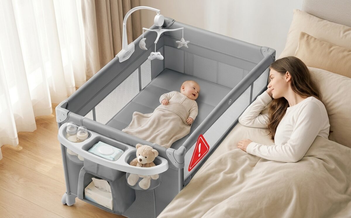 Papablic Bedside Sleepers with Play Yard Extensions recall