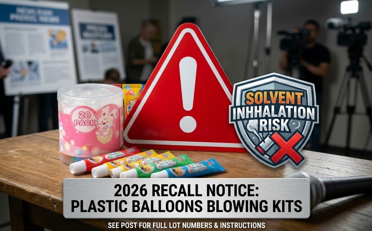 Plastic Balloons balloon blowing kit recall