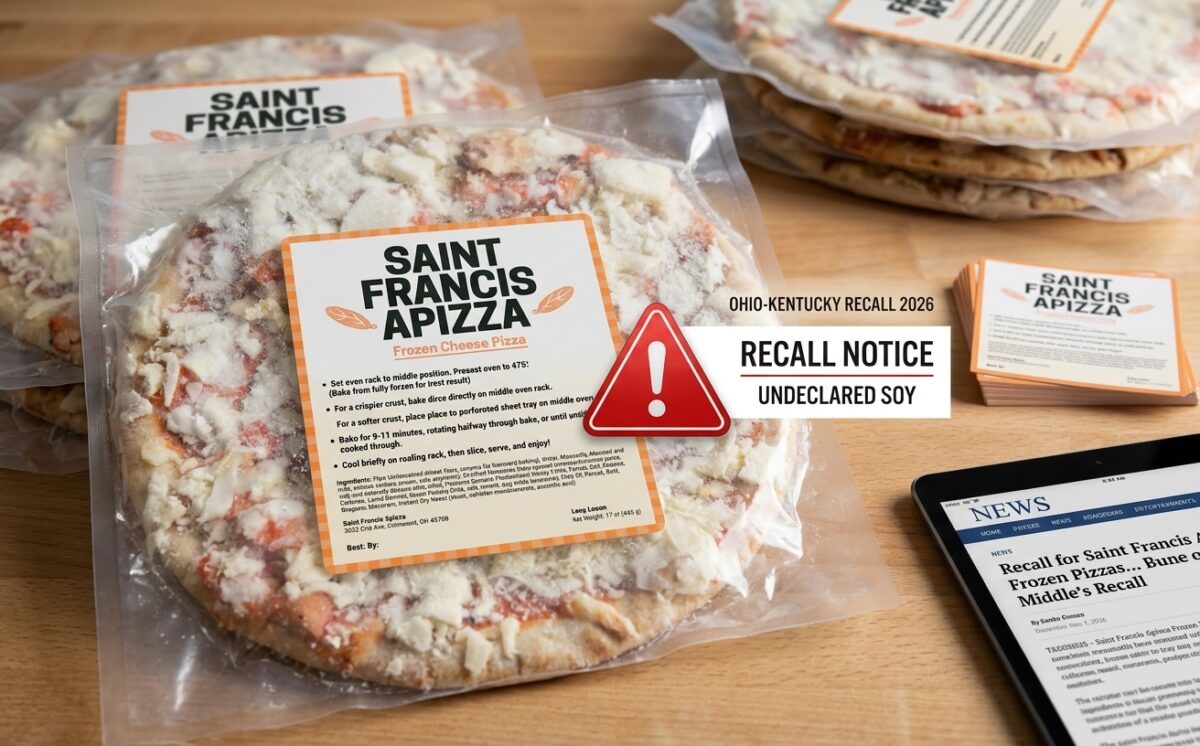 Pepperoni, Plain Cheese, Supreme, and Mushroom and Onion frozen pizzas recall