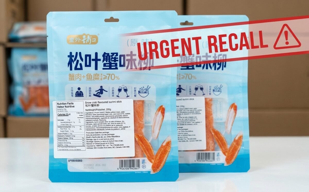 Snow Crab Flavoured Surimi Stick recall