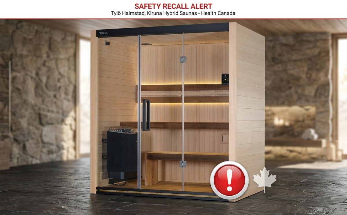 Tylö Halmstad and Kiruna Hybrid Saunas recall