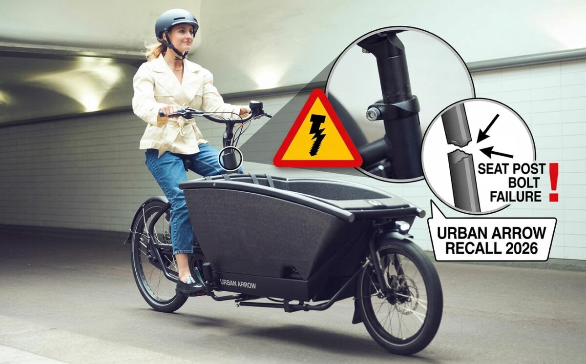 Urban Arrow Cargo Electric Bikes recall