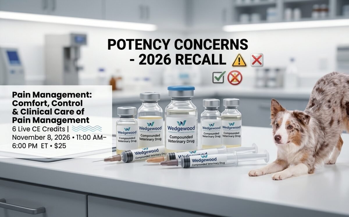 Certain compounded veterinary medications within expiry recall